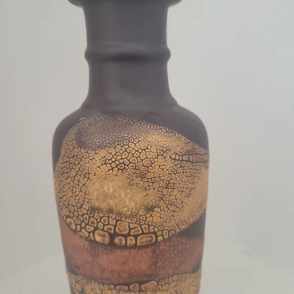 Royal Haeger Vintage Earth Wrap Ceramic Vase 1970's Brutalist Earthy